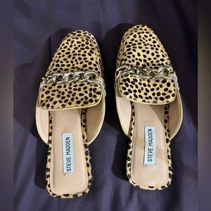 Steven Madden Mules Cow Mules Cheetah print Size 8